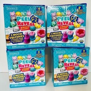 NEW! FOUR PEEL 2 REVEAL SURPRISE PLAY SETS Boys Girls Toys Kids Mochi Squishie